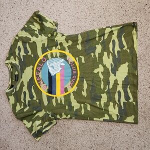 Buffalo David Bitton Tamot Camoflage Design T-Shirt Sz LG